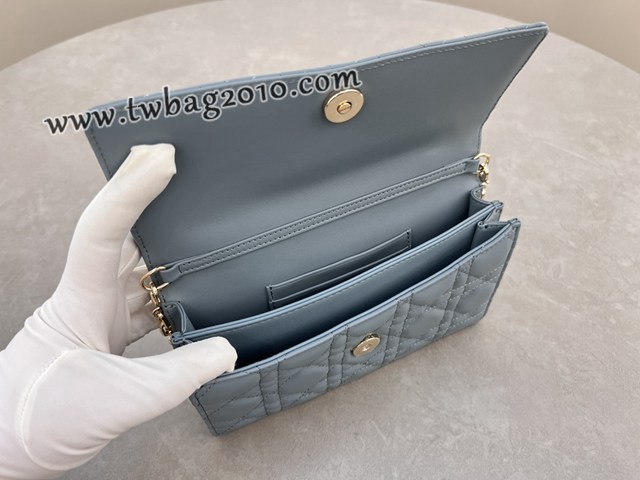 Dior專櫃新款迪奧頂級原單lady珍珠羊皮手提包藤格紋鏈條斜挎包 djfk1008